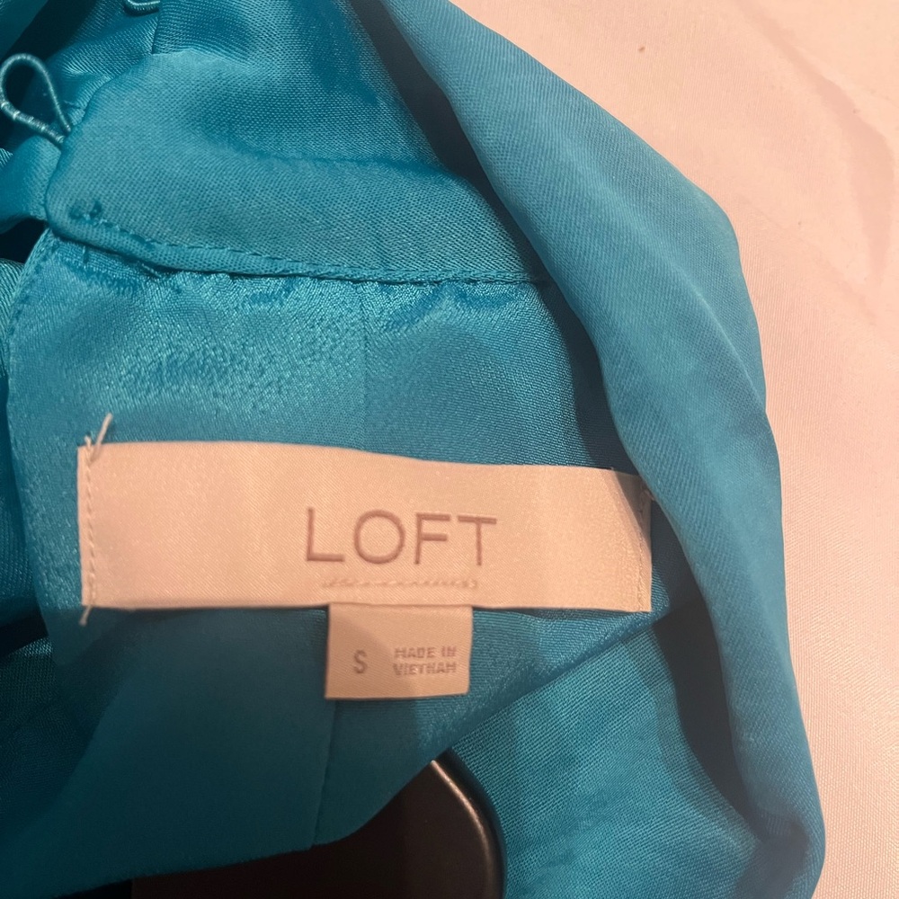 LOFT green halter tie back dress. Worn once.